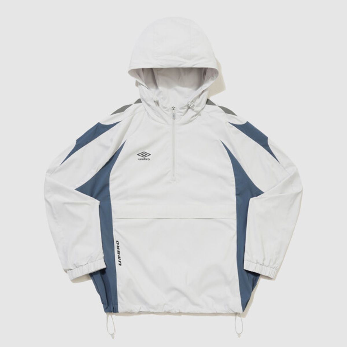 엄브로(UMBRO) PTR 우븐 워밍업 후드 아노락 라이트 그레이 UR121SWT38