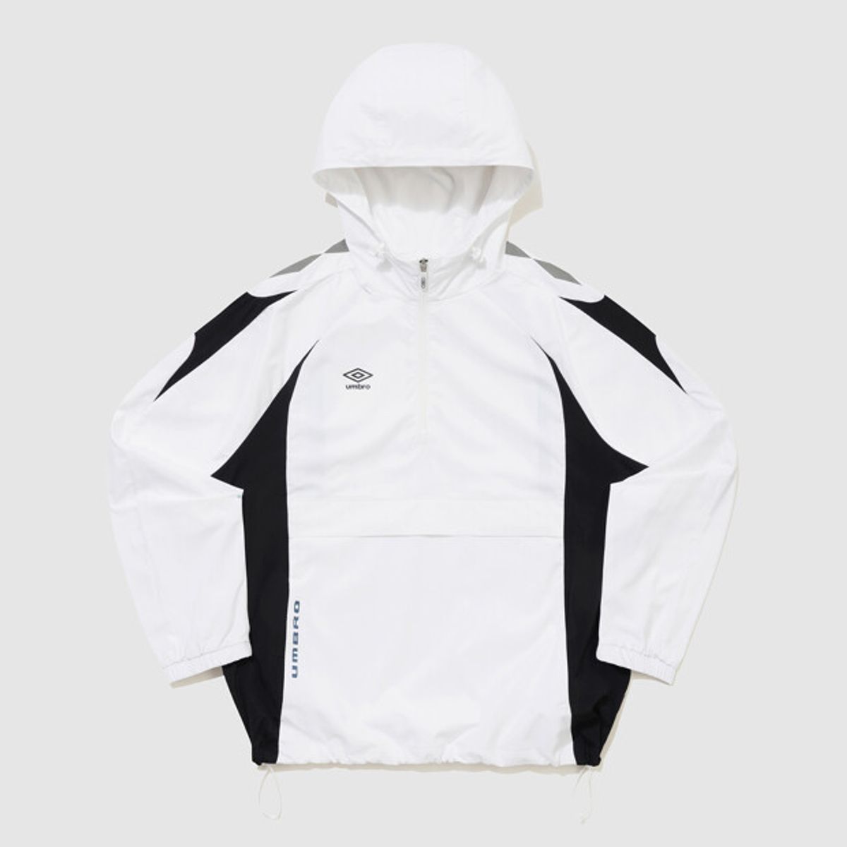 엄브로(UMBRO) PTR 우븐 워밍업 후드 아노락 화이트 UR121SWT38