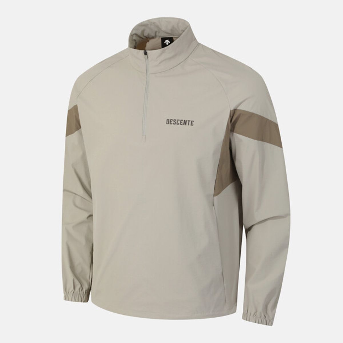 데상트(DESCENTE) 트레이닝 스탠드넥 아노락 베이지 SR121TAN33
