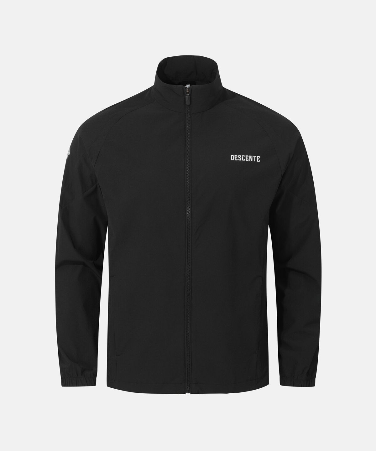 데상트(DESCENTE) 트레이닝 스탠드넥 바람막이 자켓 블랙 SR121TWB33