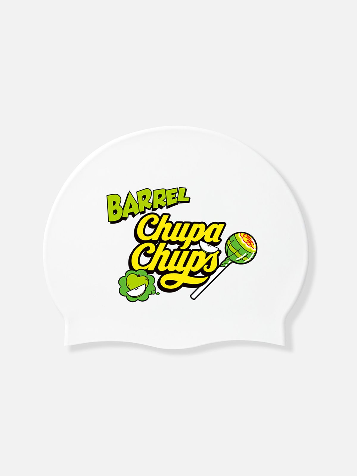 배럴(BARREL) 츄파춥스 애플팝 실리콘 스윔 캡 화이트 (B6SUASC065WHT)