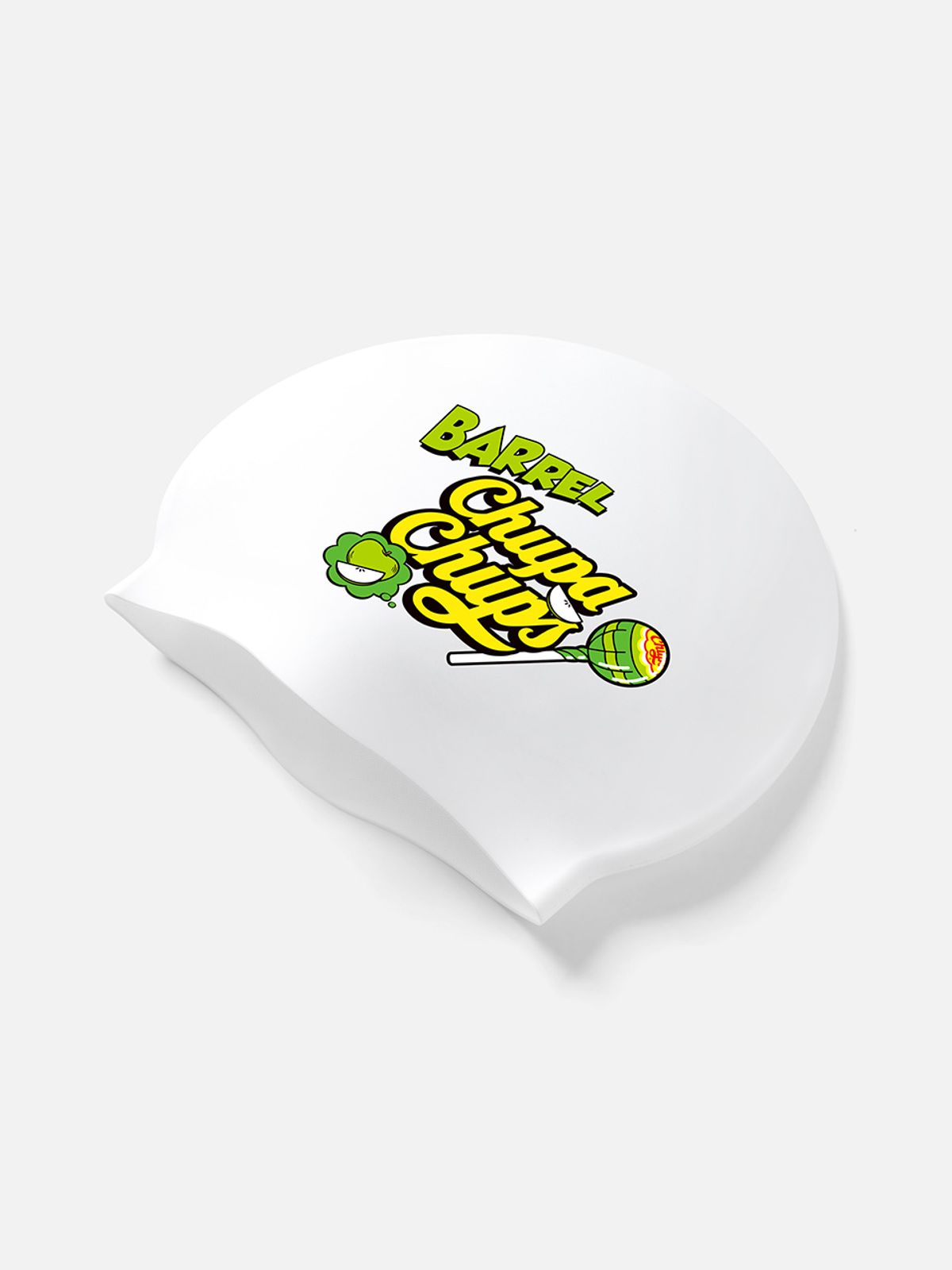 배럴(BARREL) 츄파춥스 애플팝 실리콘 스윔 캡 화이트 (B6SUASC065WHT)