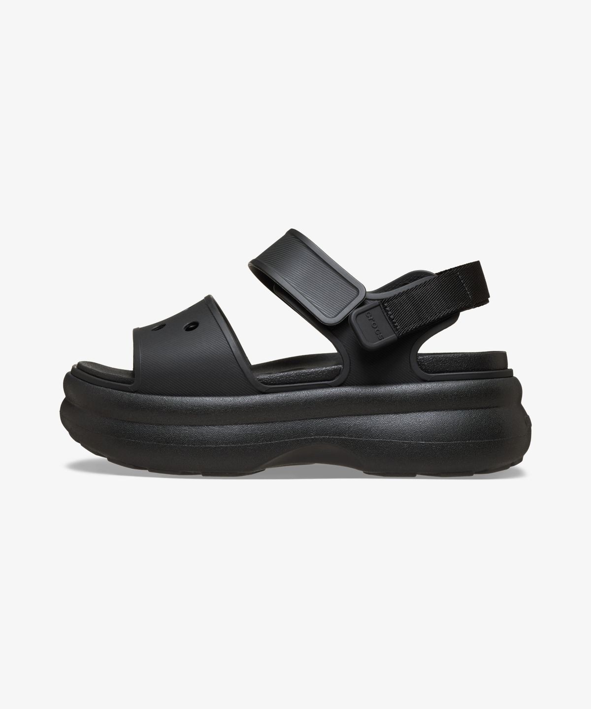 크록스(CROCS) 소호 와이 스트랩 샌들 - 블랙 / 211755-001