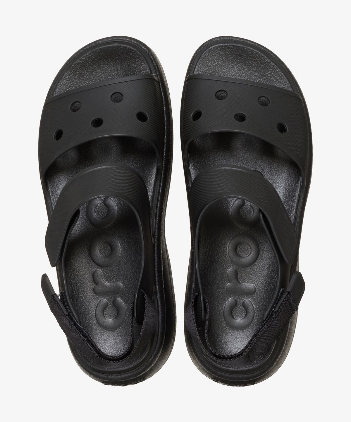 크록스(CROCS) 소호 와이 스트랩 샌들 - 블랙 / 211755-001
