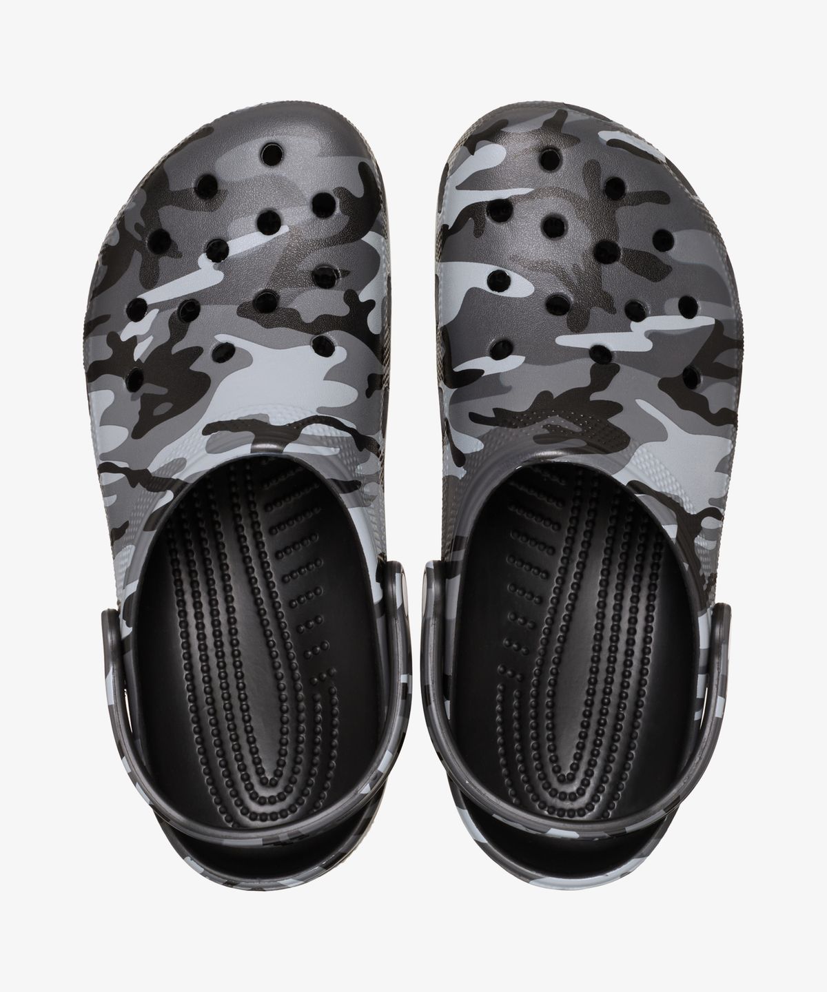 크록스(CROCS) 클래식 카무플라주 클로그 - 블랙 / 슬레이트 그레이 / 211936-0DD