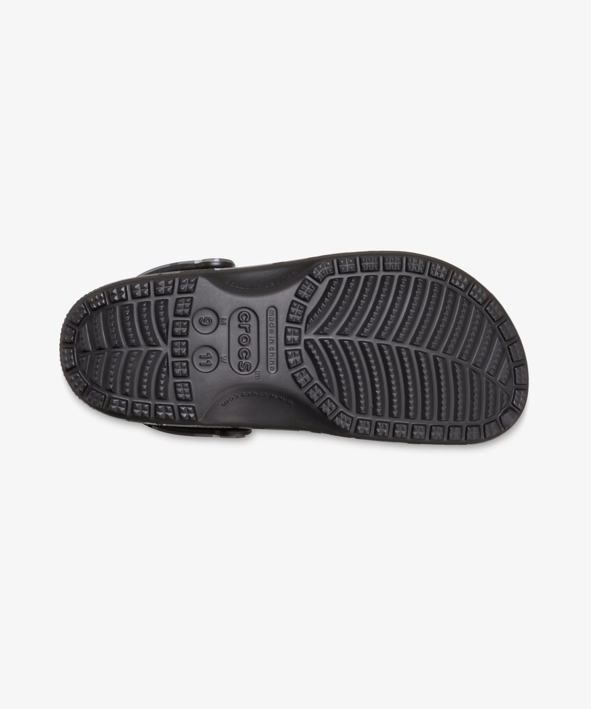 크록스(CROCS) 클래식 카무플라주 클로그 - 블랙 / 슬레이트 그레이 / 211936-0DD