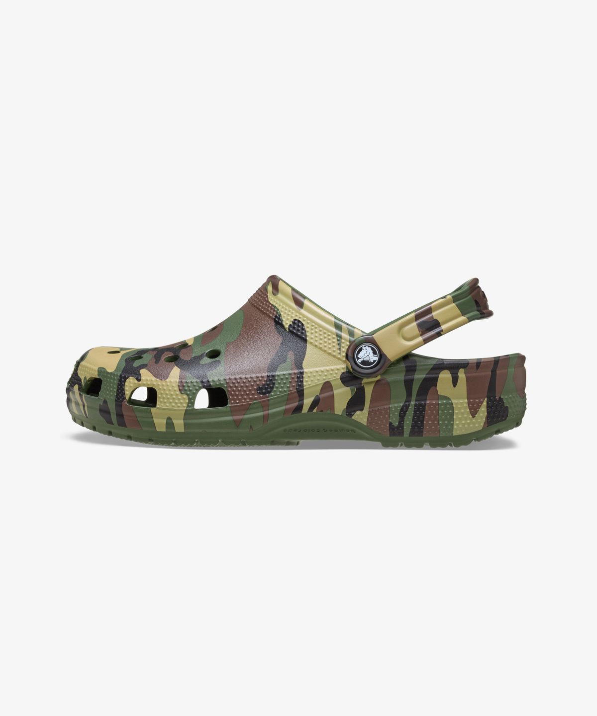 크록스(CROCS) 클래식 카무플라주 클로그 - 아미 그린/멀티 / 211936-3TC
