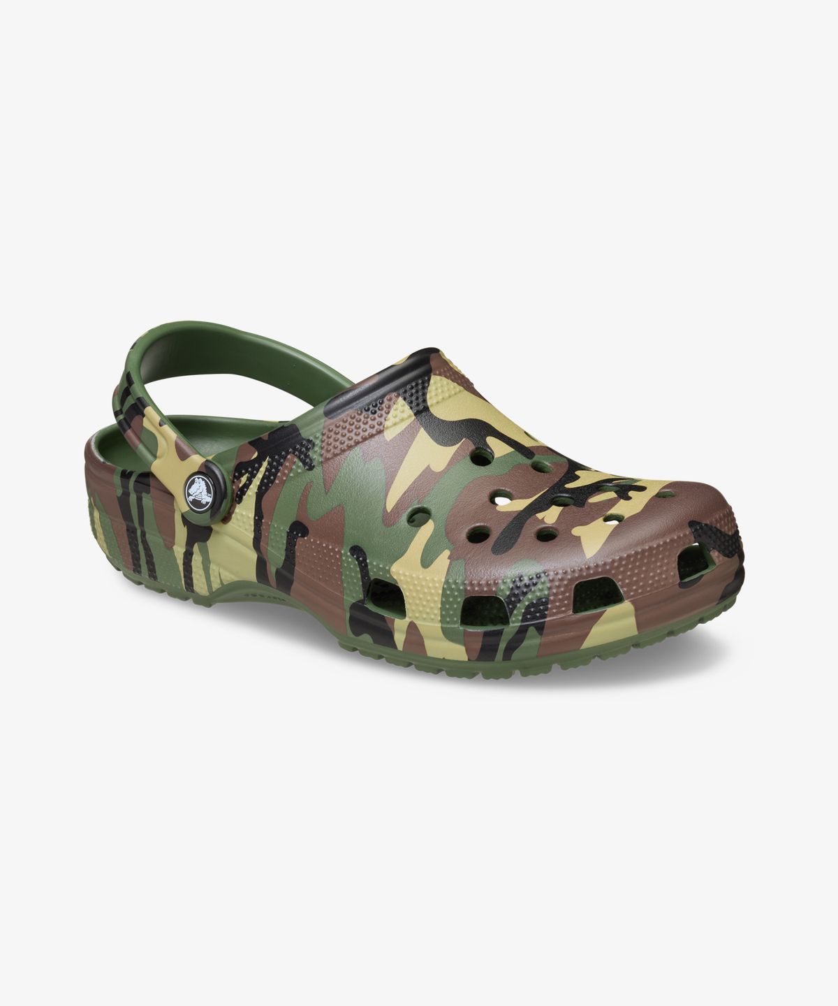 크록스(CROCS) 클래식 카무플라주 클로그 - 아미 그린/멀티 / 211936-3TC