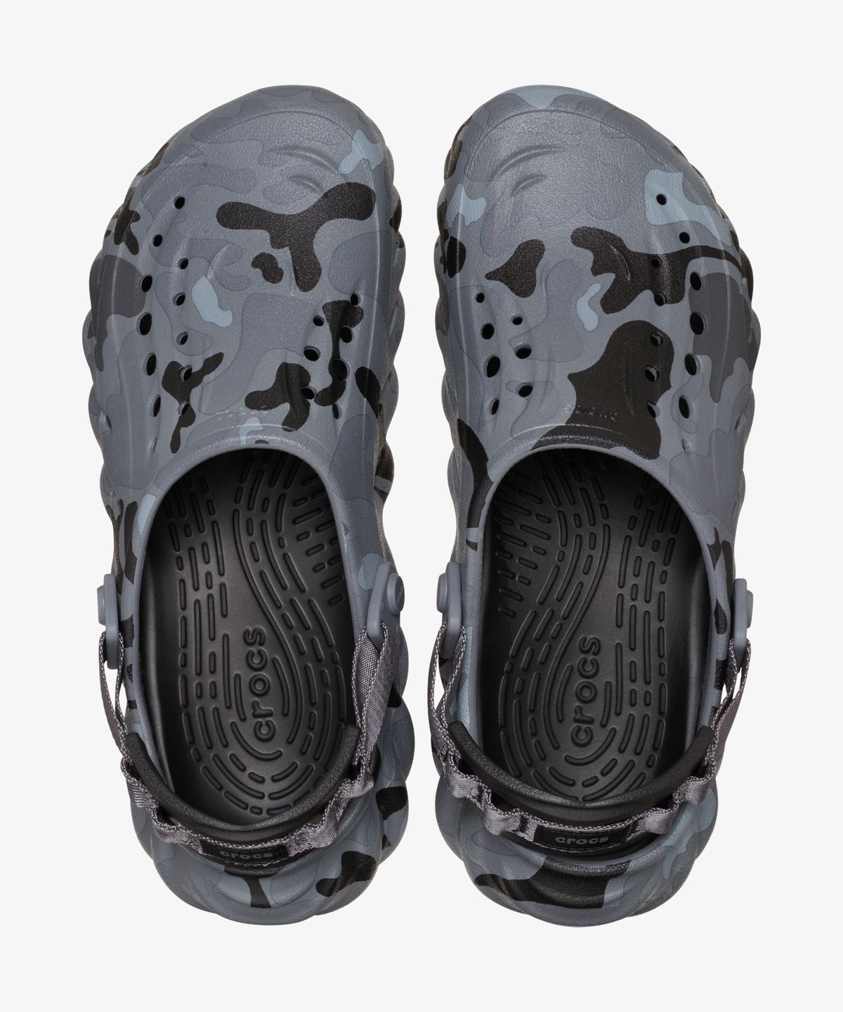크록스(CROCS) 에코 덕카모 클로그 - 차콜/블랙 / 211981-082