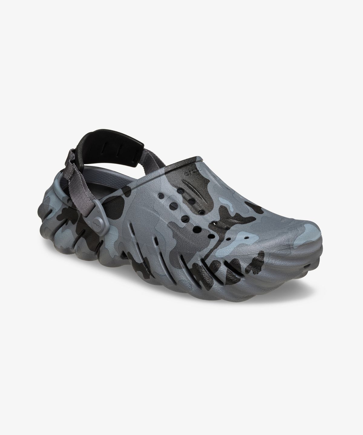 크록스(CROCS) 에코 덕카모 클로그 - 차콜/블랙 / 211981-082