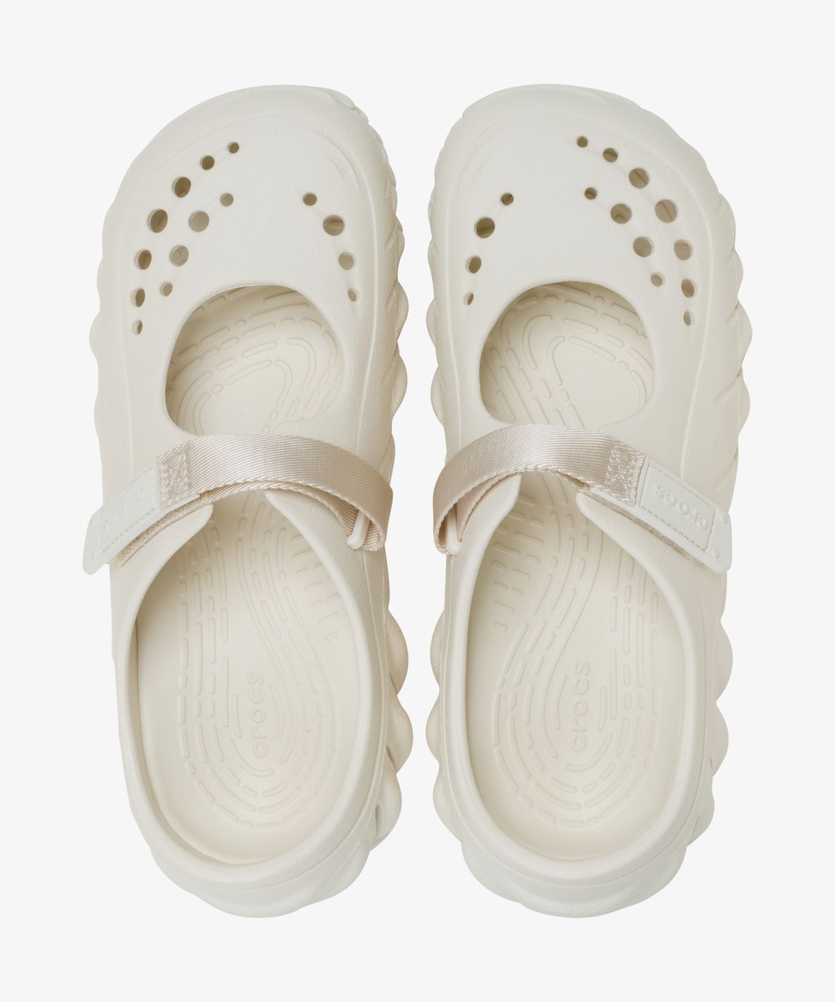 크록스(CROCS) 에코 메리 제인 클로그 - 서밋 화이트 / 211996-2MD