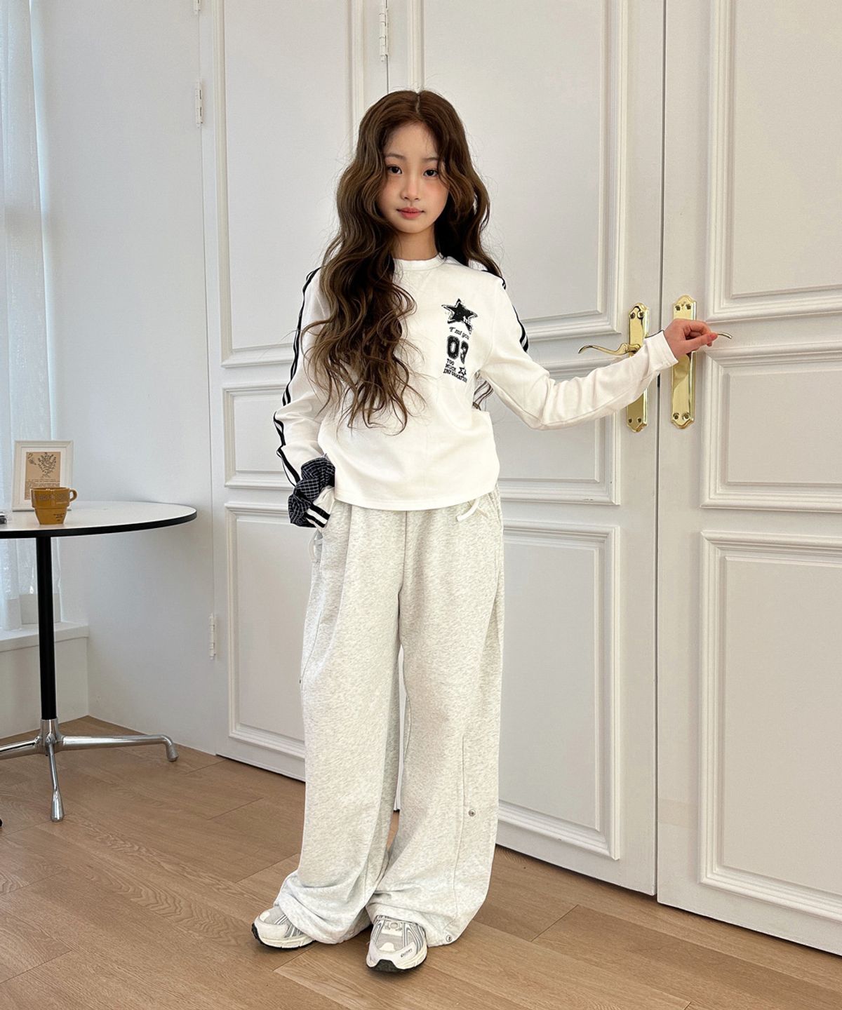 티미유(TMIU) 사이드 스냅 스웻 팬츠