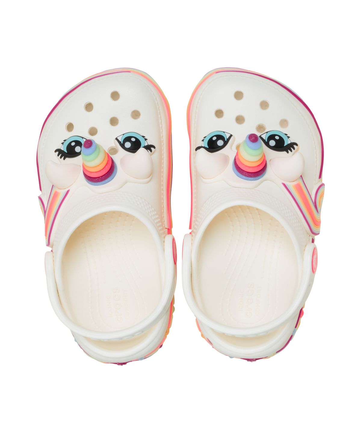 크록스키즈(CROCS KIDS) 클래식 아이엠 유니콘 라이트 클로그 토들러 - 초크 / 212508-0WV
