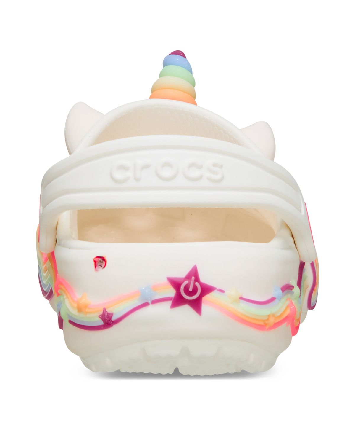 크록스키즈(CROCS KIDS) 클래식 아이엠 유니콘 라이트 클로그 토들러 - 초크 / 212508-0WV