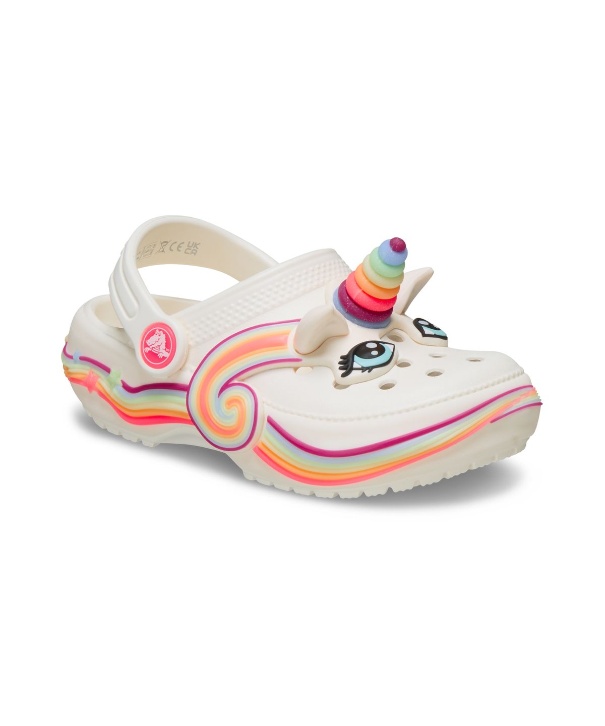 크록스키즈(CROCS KIDS) 클래식 아이엠 유니콘 라이트 클로그 토들러 - 초크 / 212508-0WV