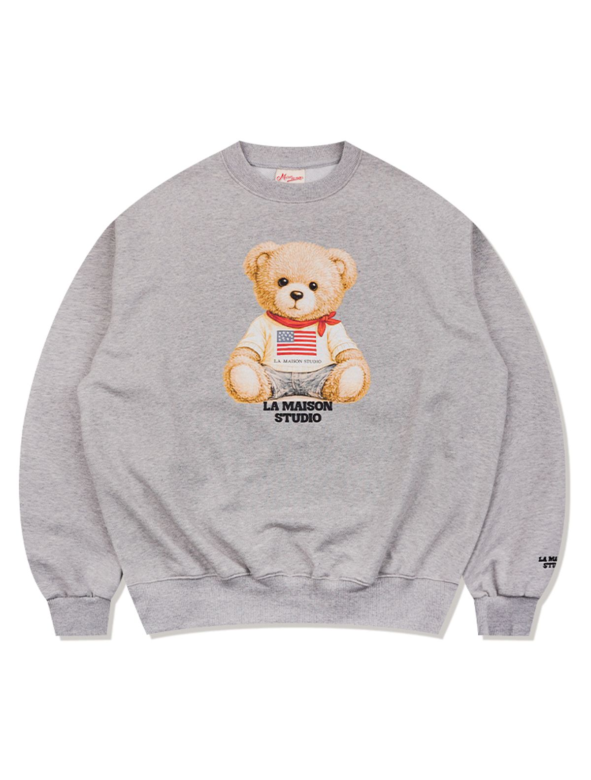 라 메종 스튜디오(LA MAISON STUDIO) LA MAISON BEAR ESSENTIAL MELANGRAY(FCG1TS689M)