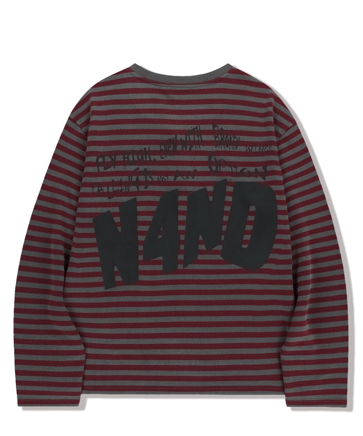 낫포너드(NOT4NERD) Broken Wings Henley Neck Long Sleeve - Red