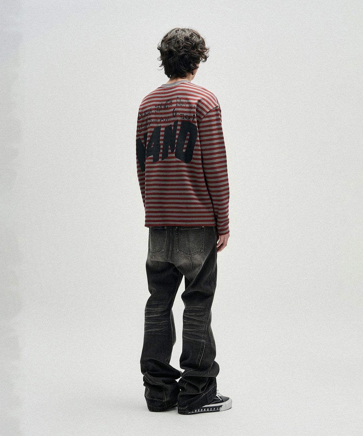 낫포너드(NOT4NERD) Broken Wings Henley Neck Long Sleeve - Red