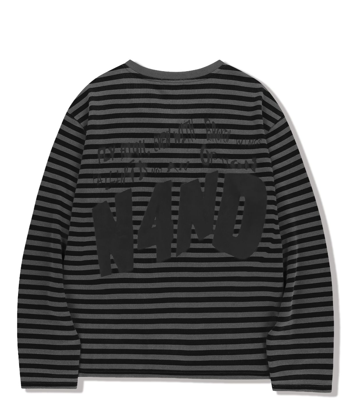 낫포너드(NOT4NERD) Broken Wings Henley Neck Long Sleeve - Black
