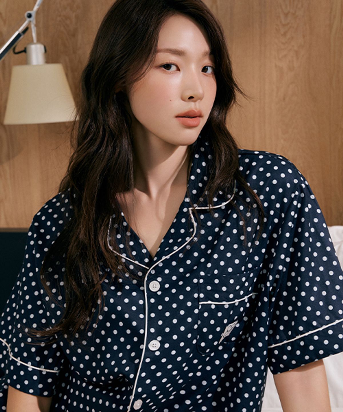세이드(CEID) [2PACK] (uni) 클래식 엘로이즈 반팔 파자마 셋업 네이비