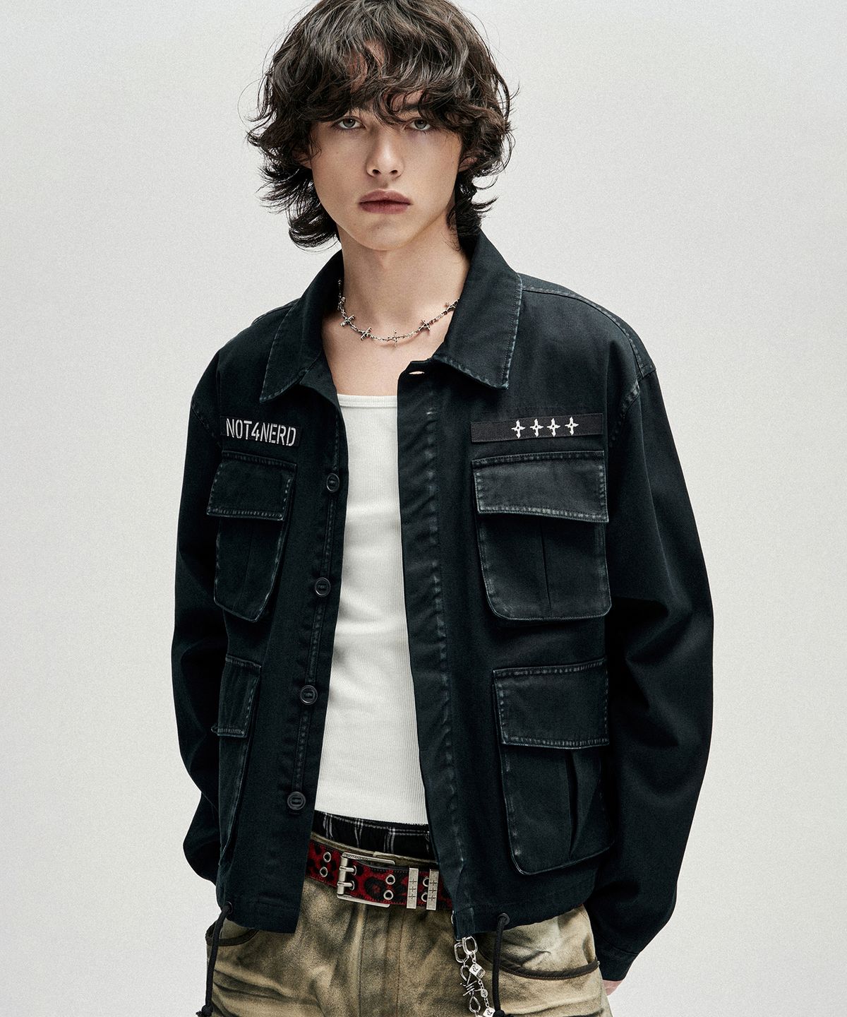 낫포너드(NOT4NERD) RVR09 Fatigue Field Jacket - Black