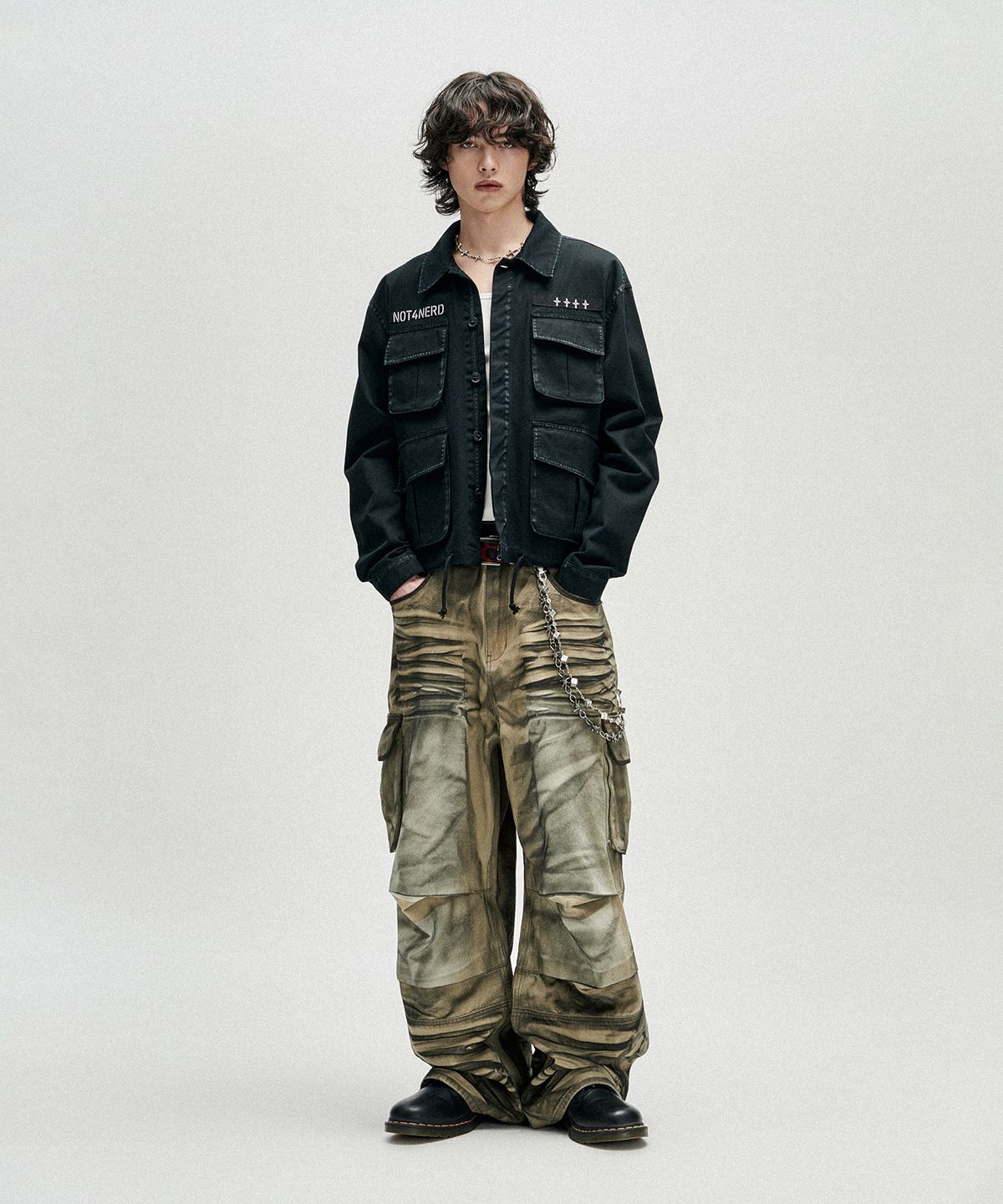 낫포너드(NOT4NERD) RVR09 Fatigue Field Jacket - Black