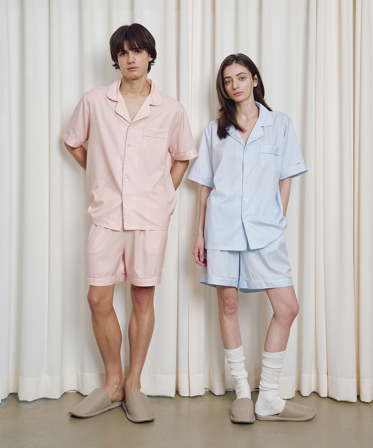 세이드(CEID) [2PACK] (uni) 클래식 클레르 반팔 파자마 셋업 세트