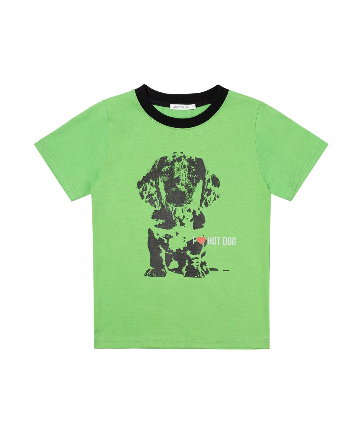 팬시클럽(FANCY CLUB) 아이 러브 핫도그 티 (GREEN) F26QB053