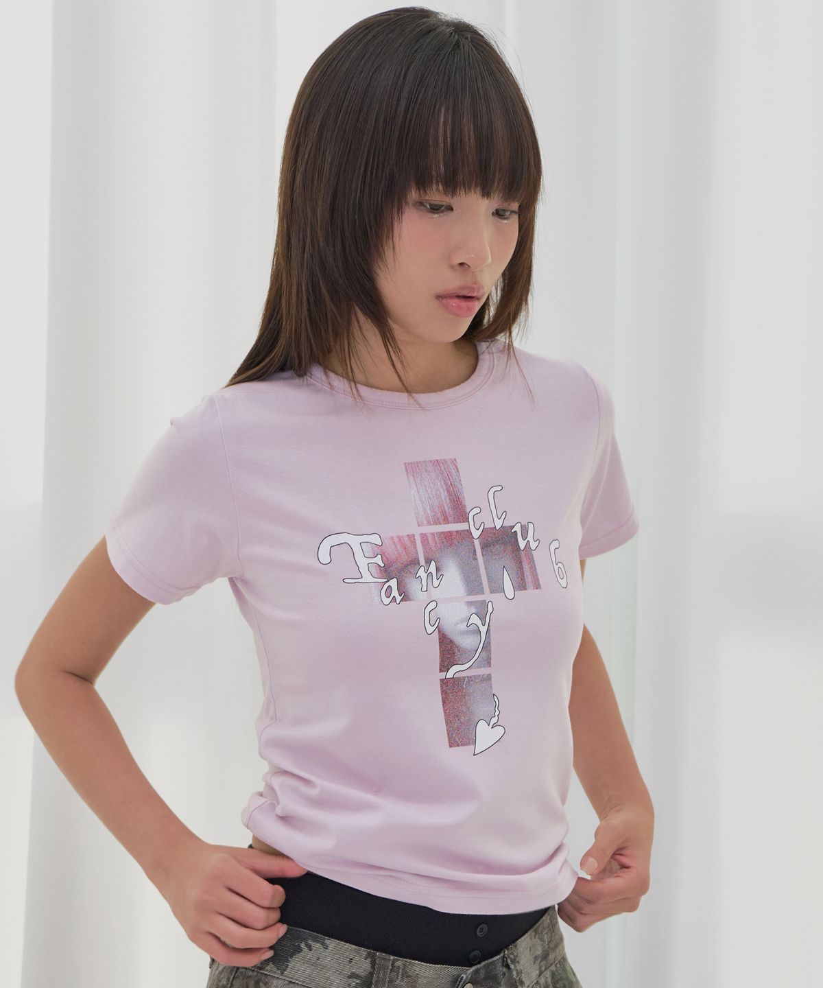 팬시클럽(FANCY CLUB) 크로스 키라 티 (PINK) F26QB054