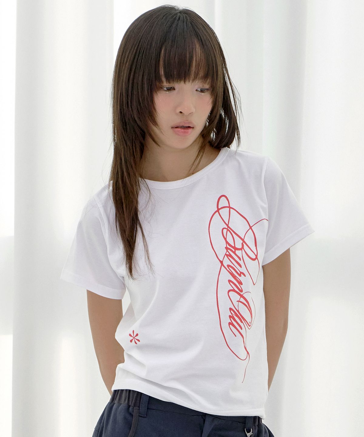 팬시클럽(FANCY CLUB) 버닝 리프 티 (WHITE) F26QB060