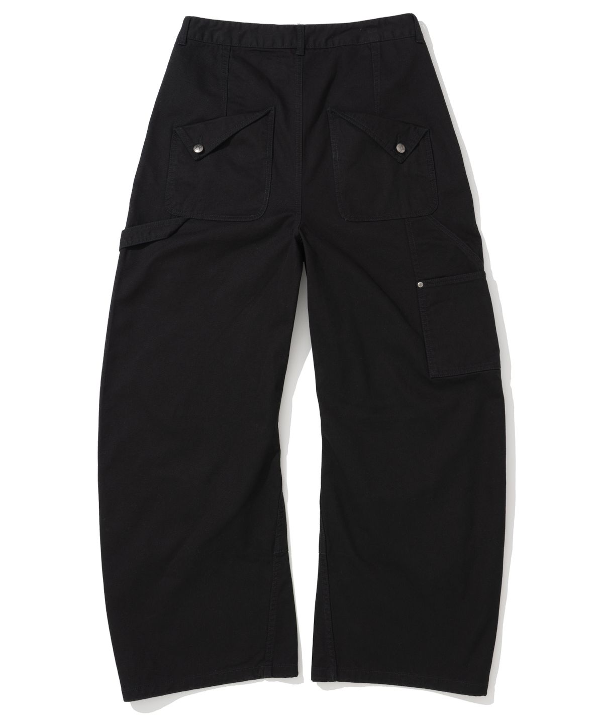 낫포너드(NOT4NERD) Flap Pocket Curved Cotton Pants - Black