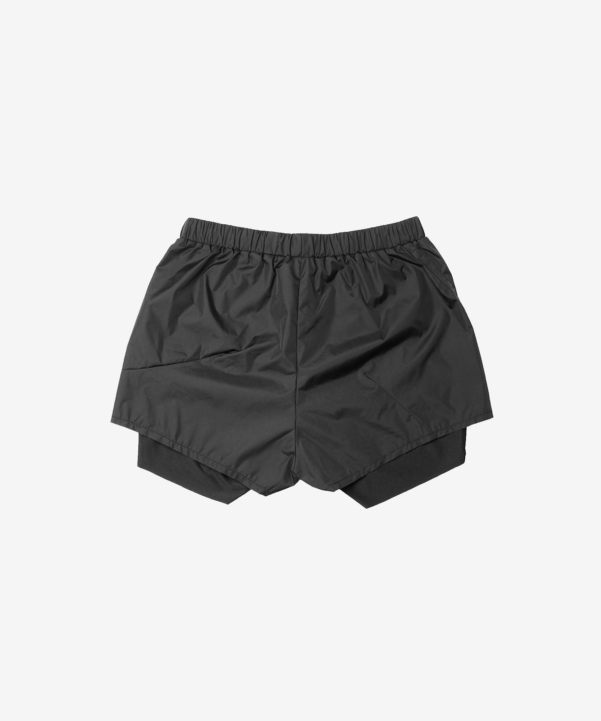 로움(ROWM) ASYMMETRY SLIT SHORTS (BLACK)