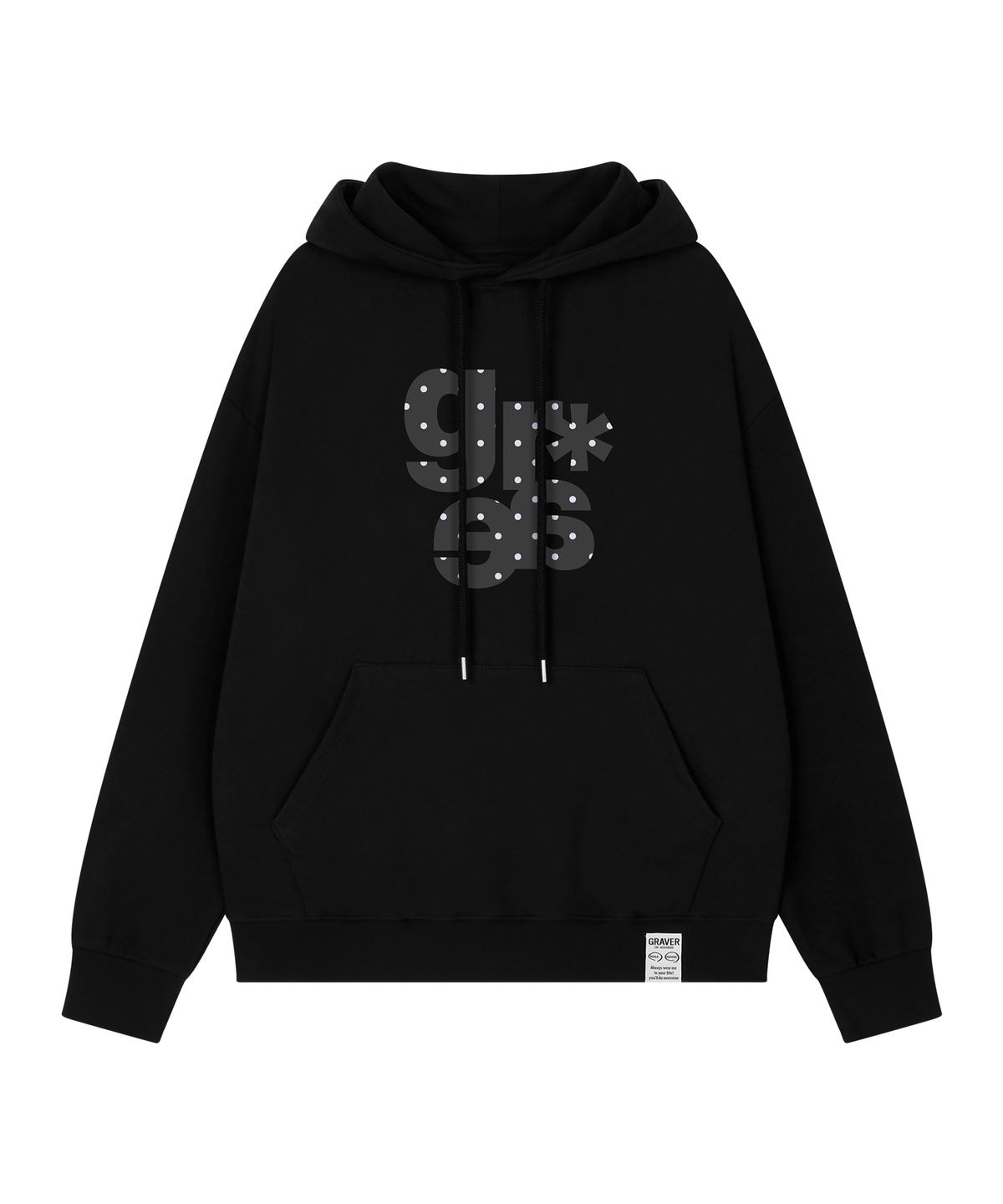 그레이버(GRAVER) [UNISEX]GRAE-S DOT후드티_7color