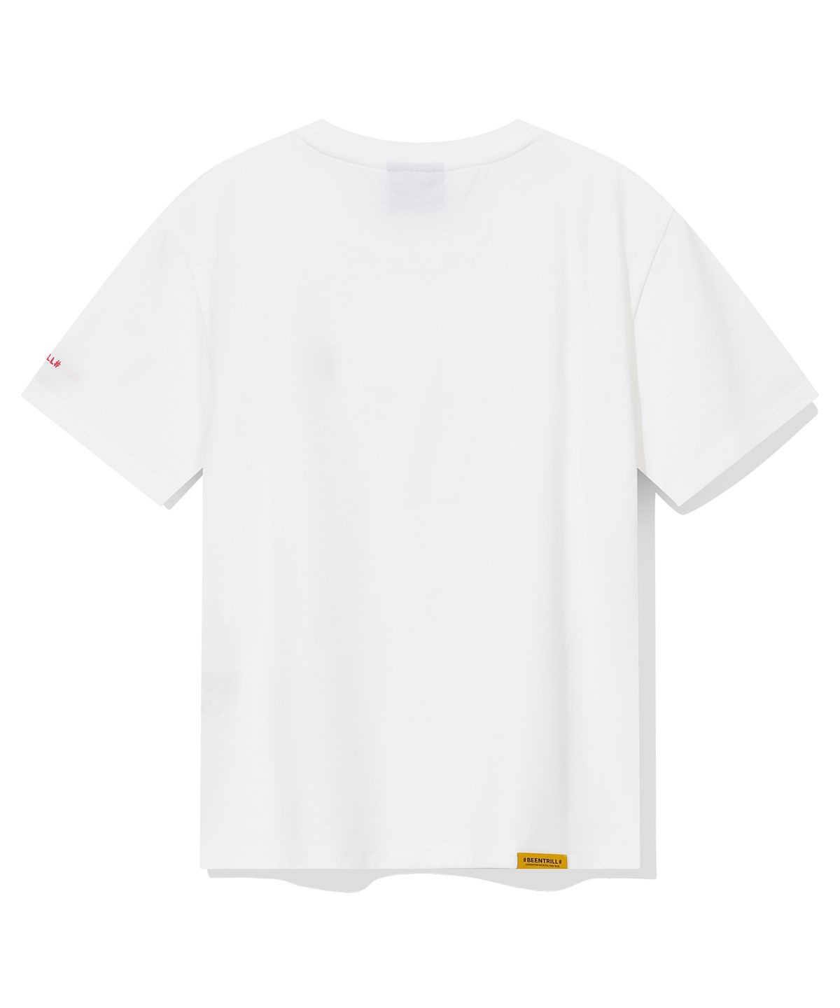 빈트릴(BEENTRILL) 우먼스 스탠다드 해시태그 에센셜 반팔티(오프 화이트)
