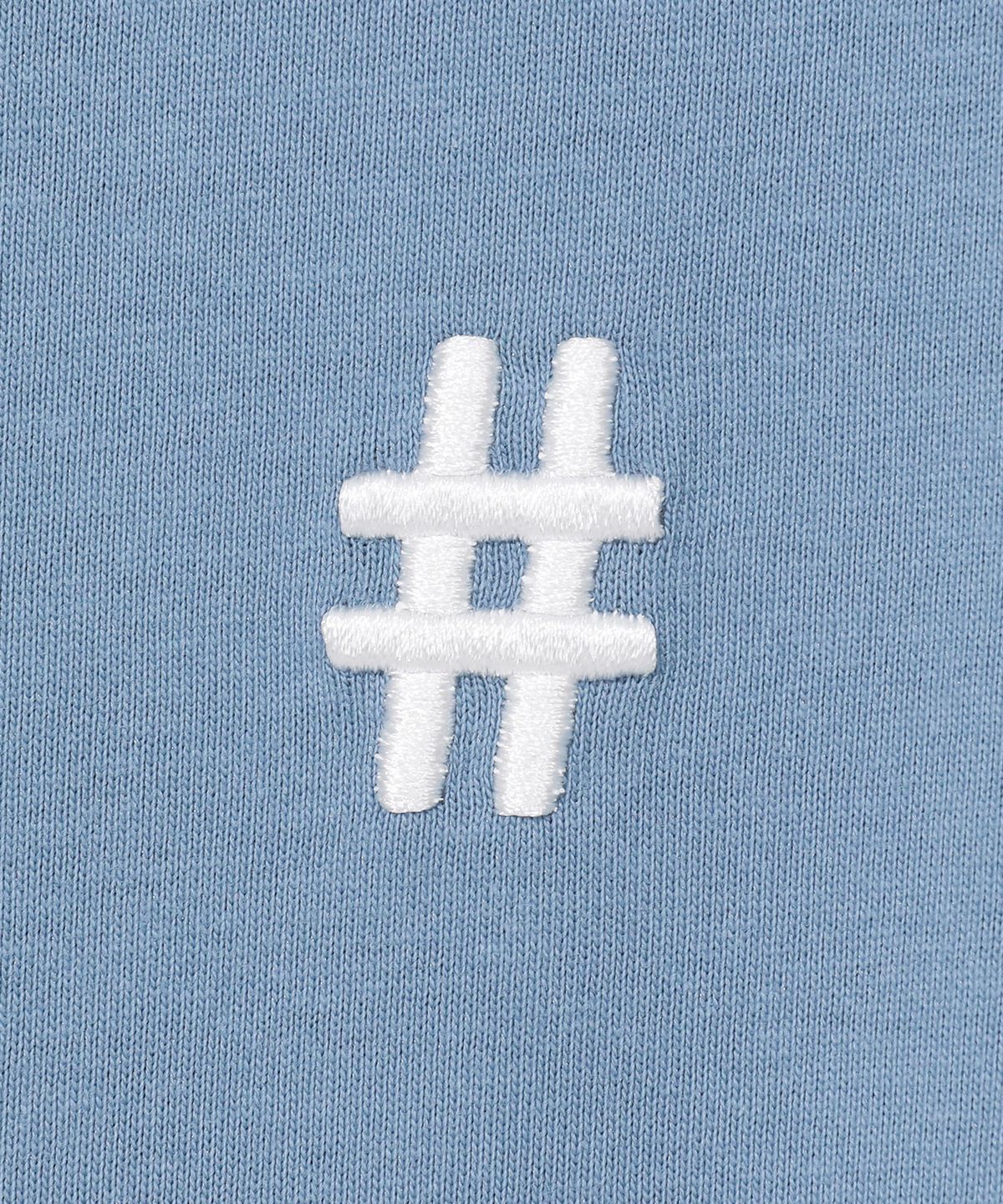 빈트릴(BEENTRILL) 스탠다드 해시태그 오버핏 반팔티(빈티지 블루)