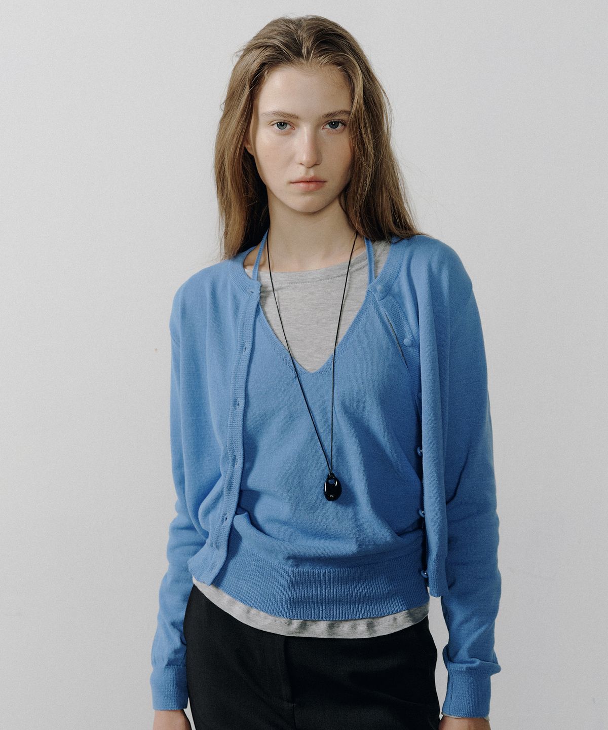 오떼뜨(OCTETTE) COOL COTTON HALTER KNIT VEST_2COLOR