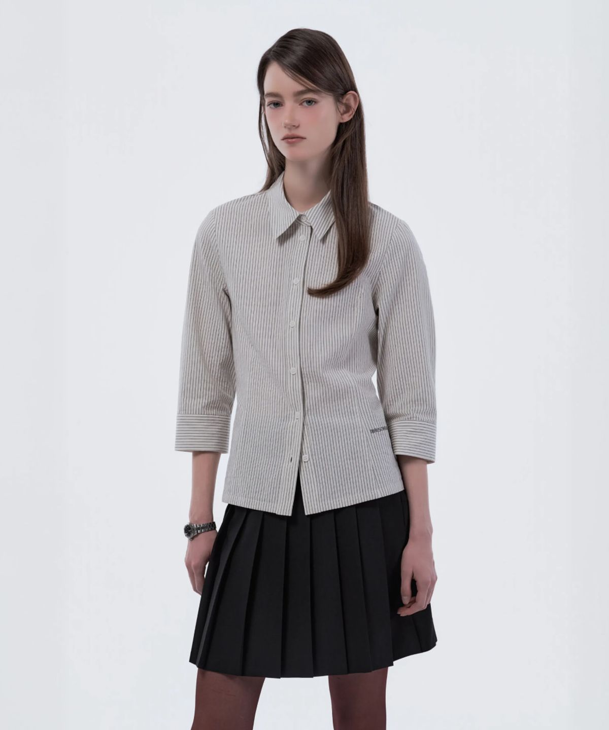 마우솔레움(MAU SOLEUM) Jenn Pleated Mini Skirt - Black