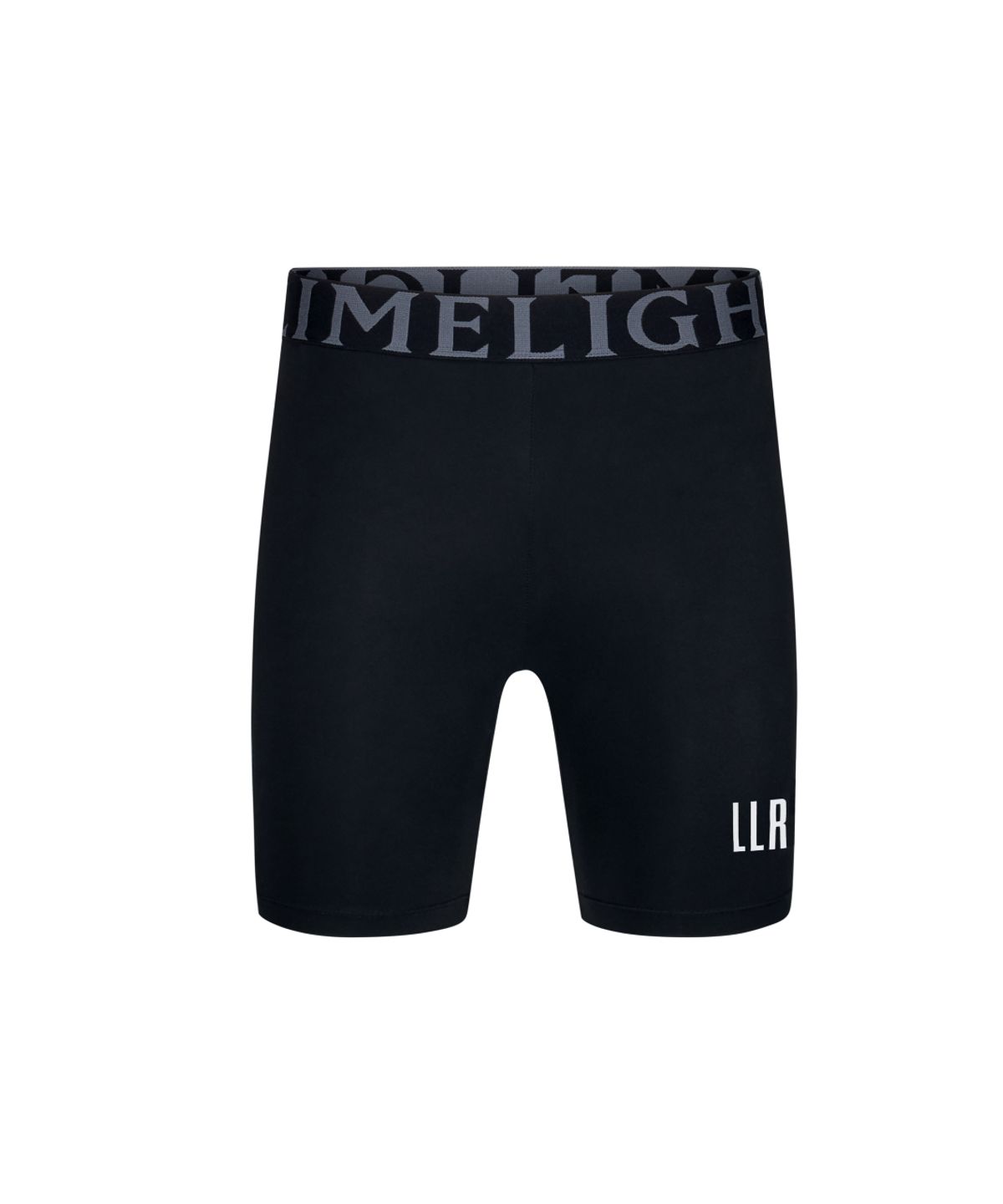 라임라잇 어패럴(LIMELIGHT APPAREL) LLR 로고 컴프레션 쇼츠 남성 (블랙/화이트)