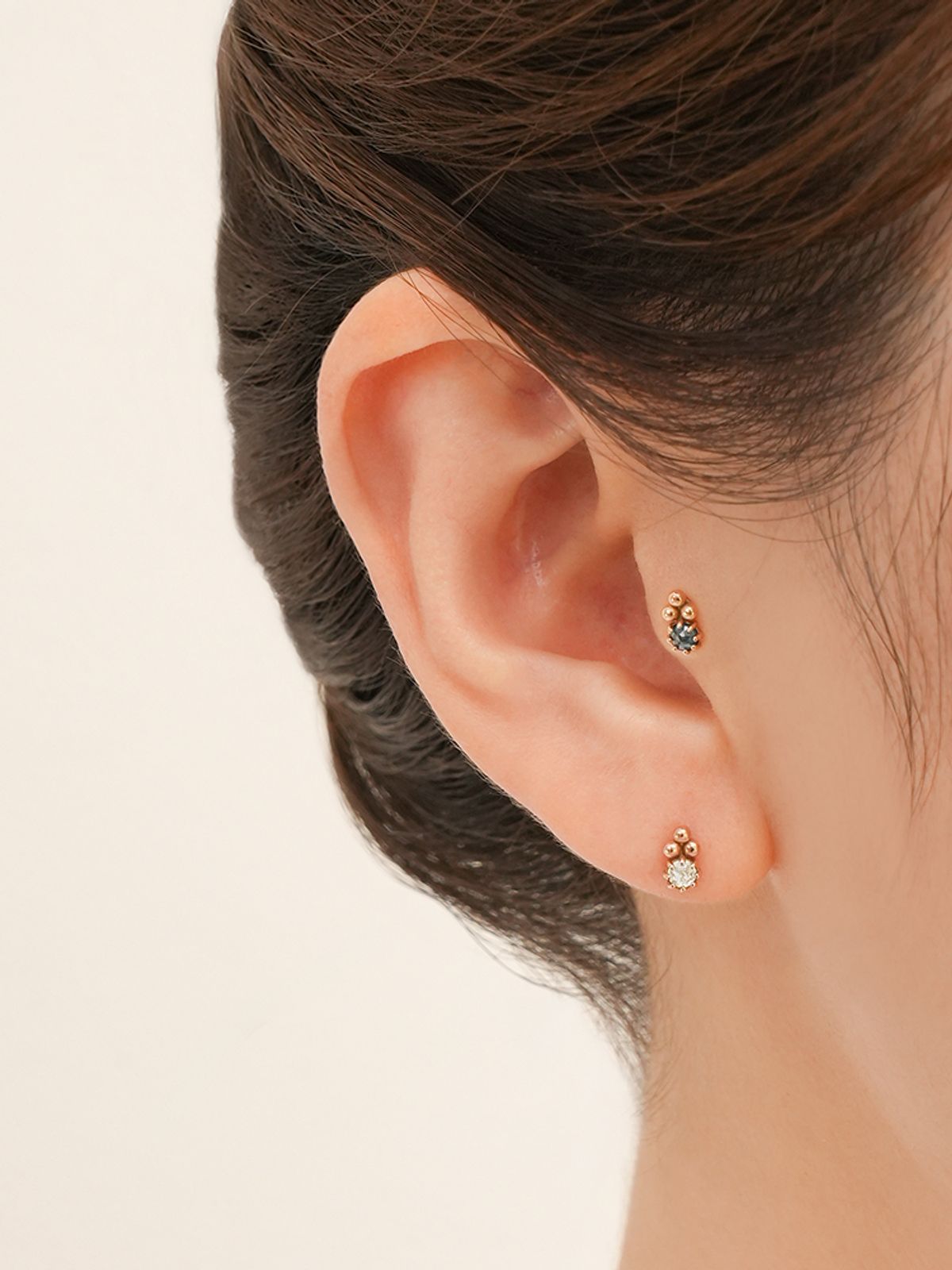미니멀피어싱(MINIMALPIERCING) 14K 18K 라비앙 러프 다이아몬드 피어싱