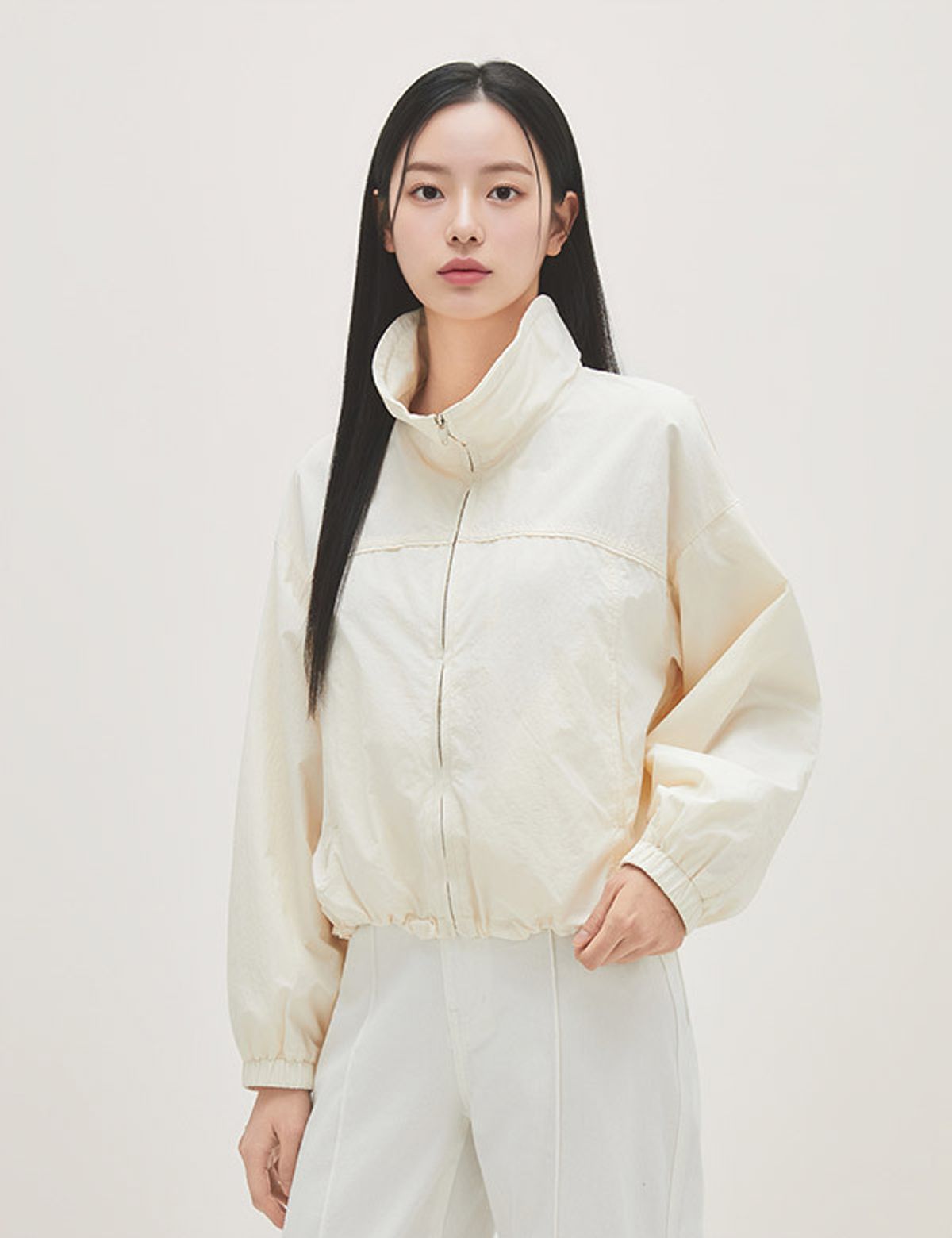 로엠(ROEM) 하이넥 블루종 점퍼_RMJPG23RT1