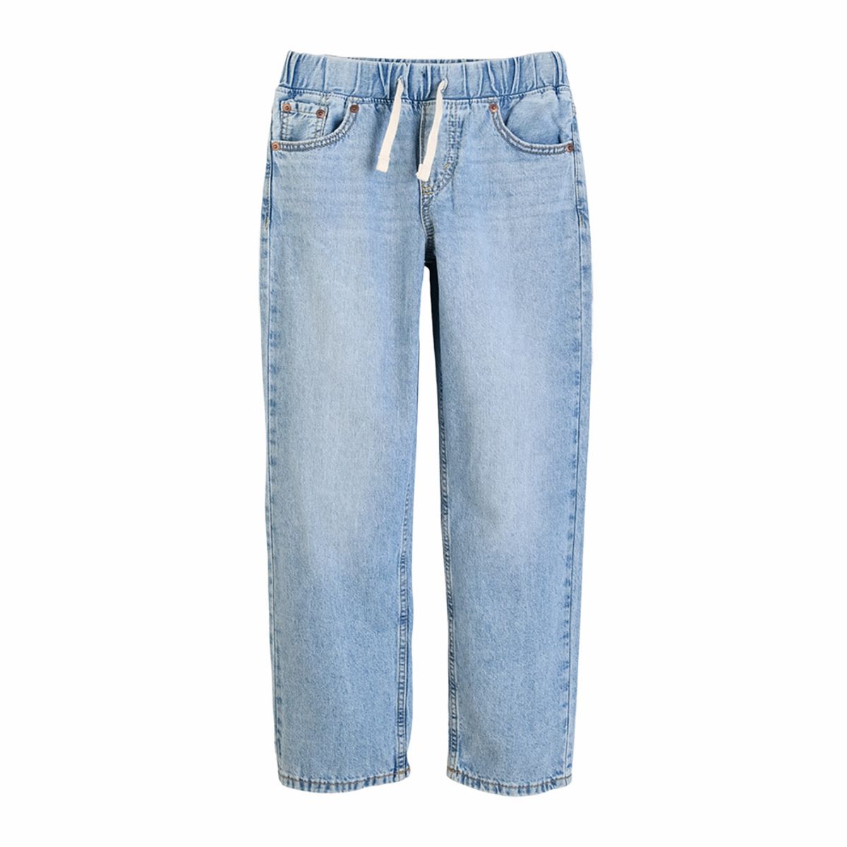 리바이스 키즈(LEVIS KIDS) 풀온 스테이루즈 테이퍼드 진 (주니어) 라이트 블루