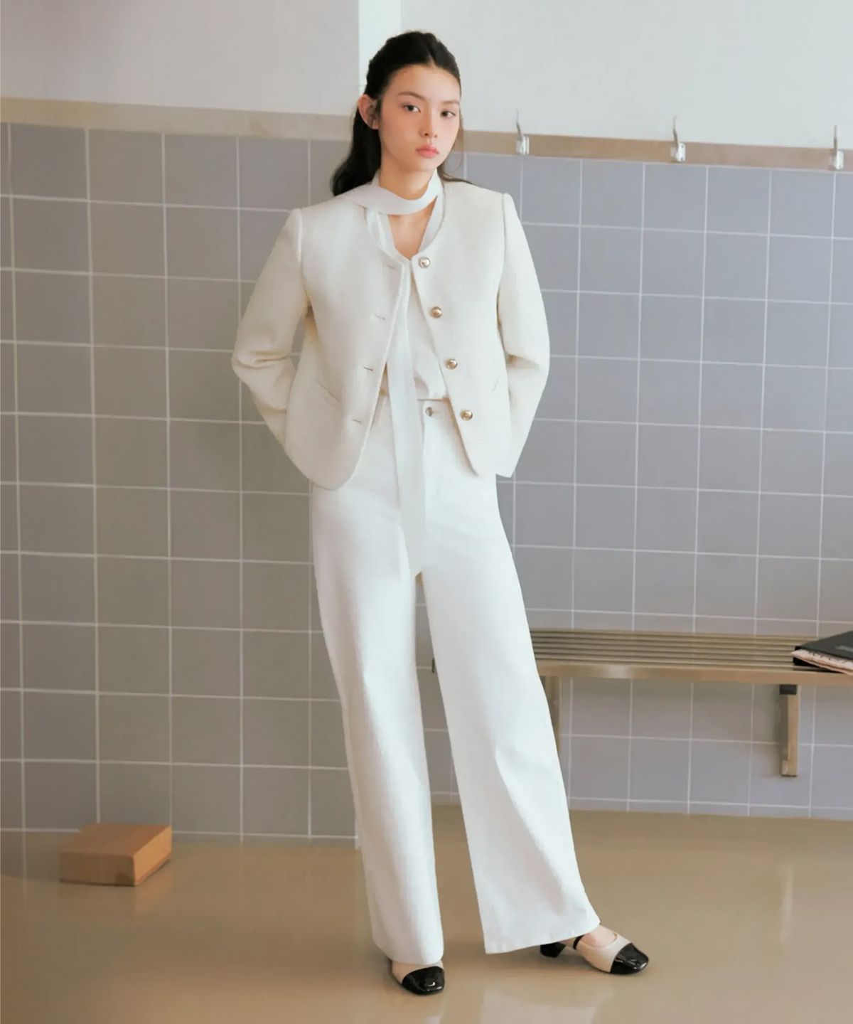 로엠(ROEM) 와이드 데님 팬츠_RMTJG23GT1