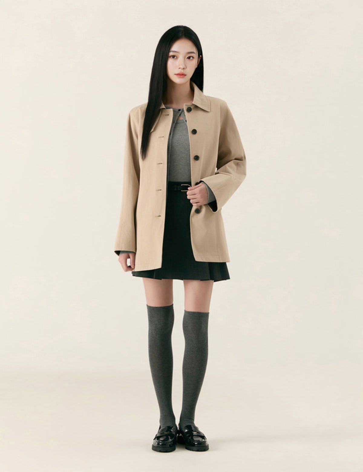 로엠(ROEM) 미디 트렌치코트_RMJTG23R11
