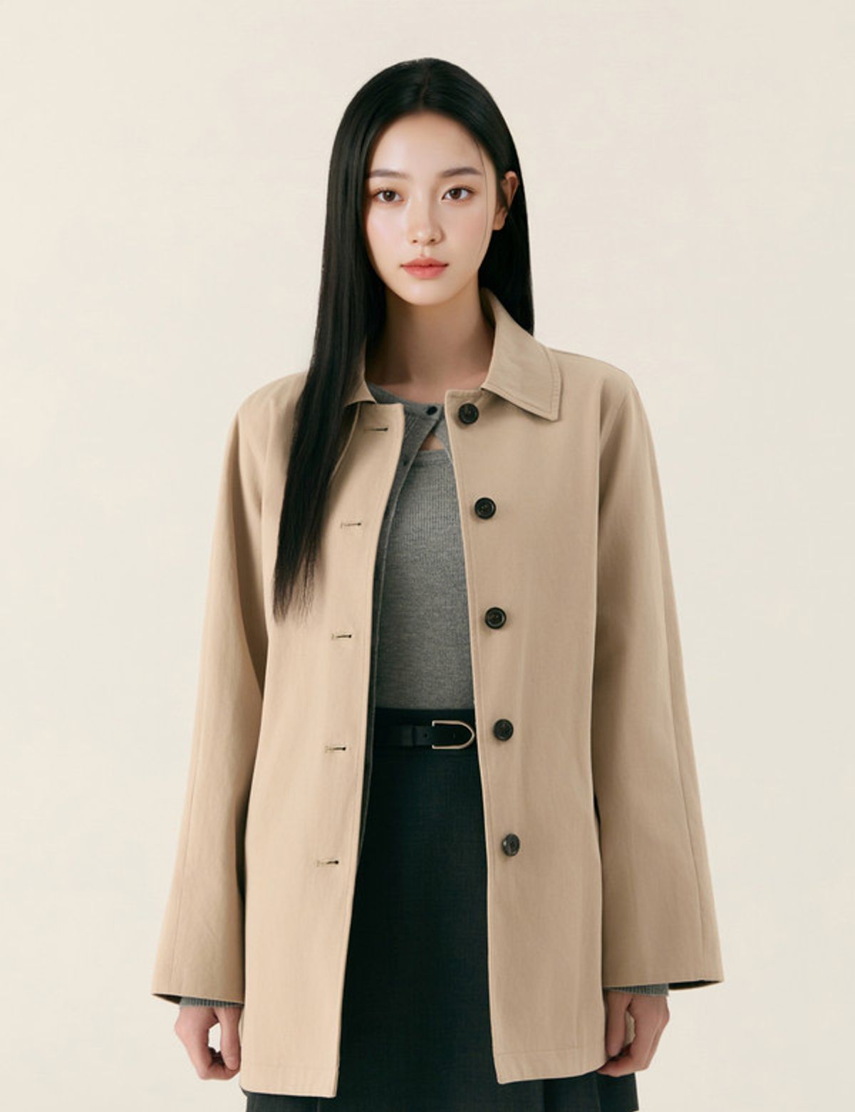 로엠(ROEM) 미디 트렌치코트_RMJTG23R11