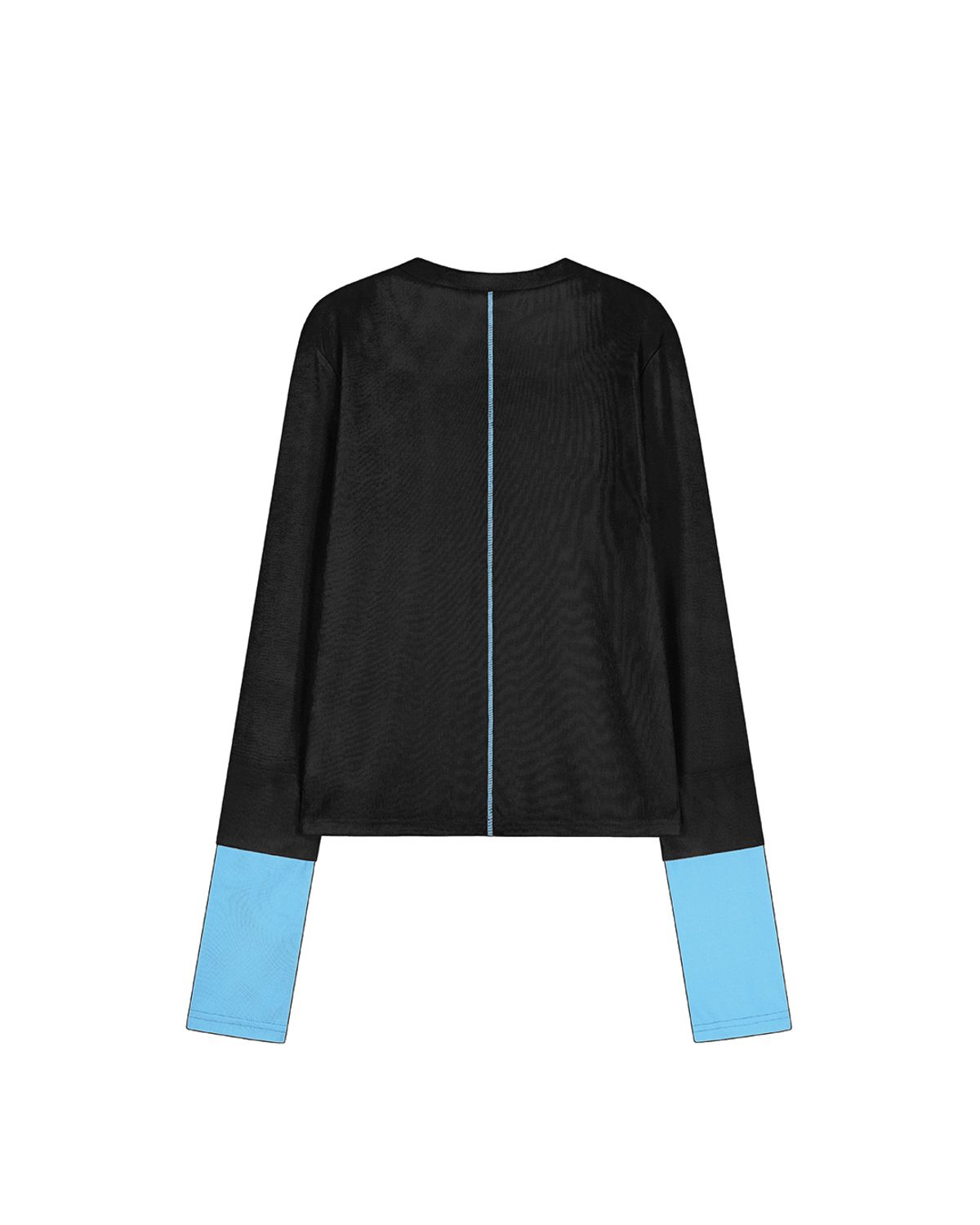 씬(SEEN) DOUBLE SLEEVE LONG T-SHIRTS (Black)