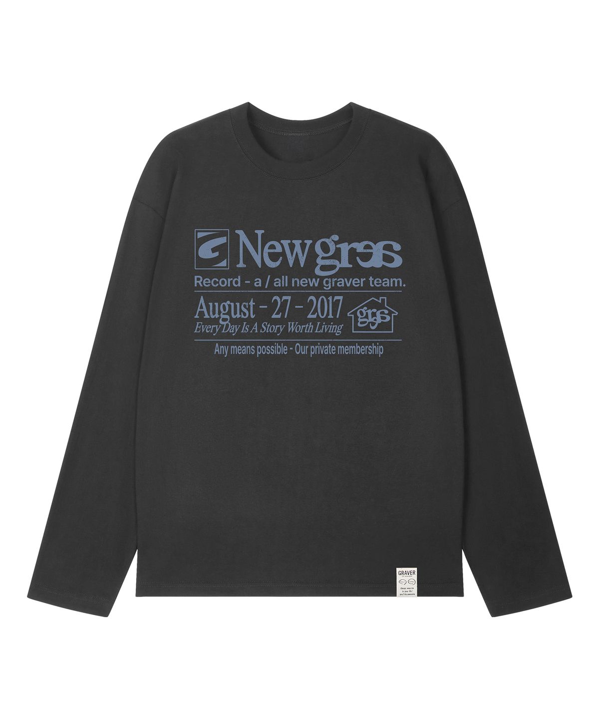 그레이버(GRAVER) [UNISEX]NEW GRAE 롱슬리브 티셔츠_3color
