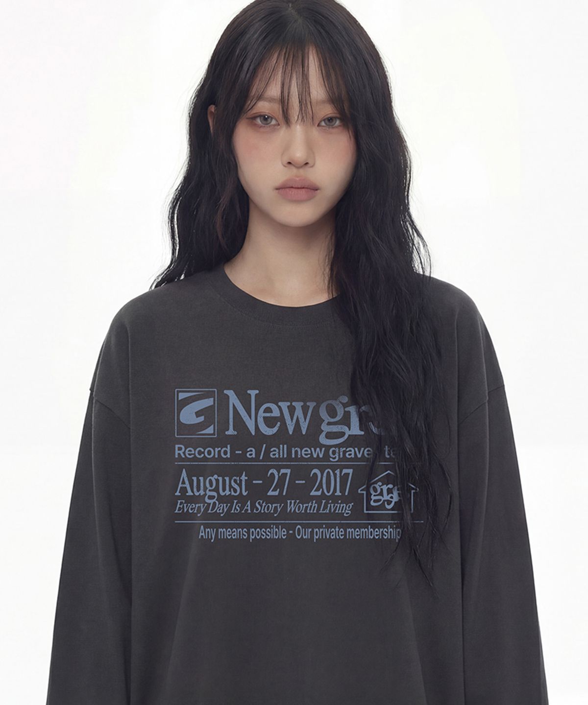 그레이버(GRAVER) [UNISEX]NEW GRAE 롱슬리브 티셔츠_3color