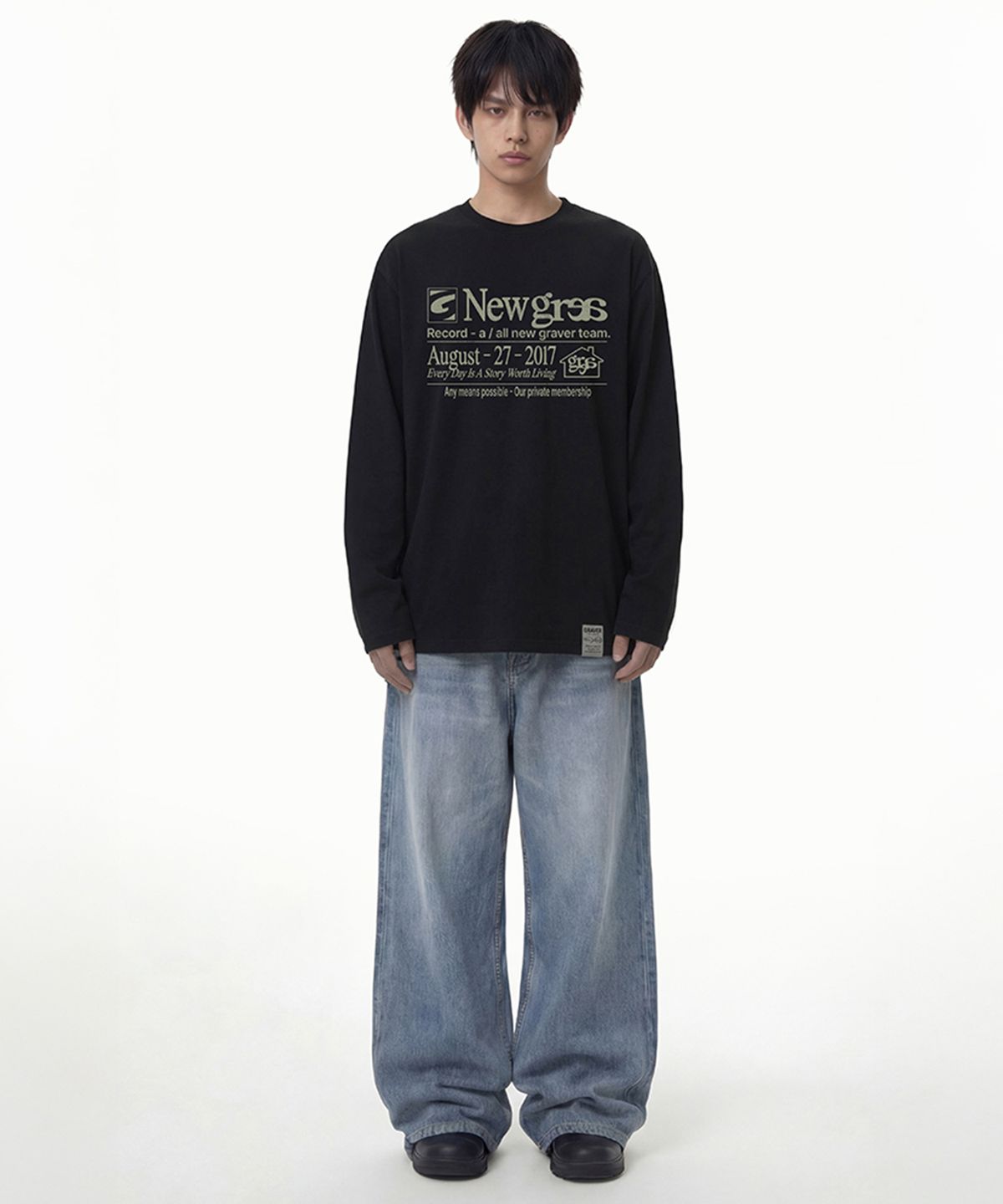 그레이버(GRAVER) [UNISEX]NEW GRAE 롱슬리브 티셔츠_3color
