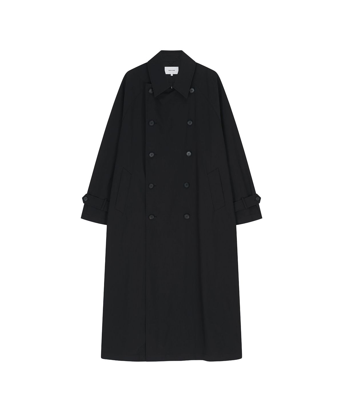 비자비(VIS A VIS) SOLOTEX TRENCH COAT (BLACK)