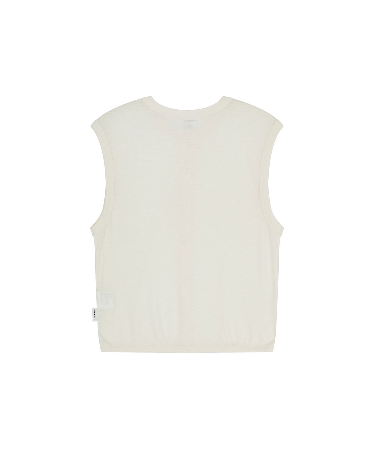 비자비(VIS A VIS) SUPER 120S WOOL JERSEY VEST (IVORY)